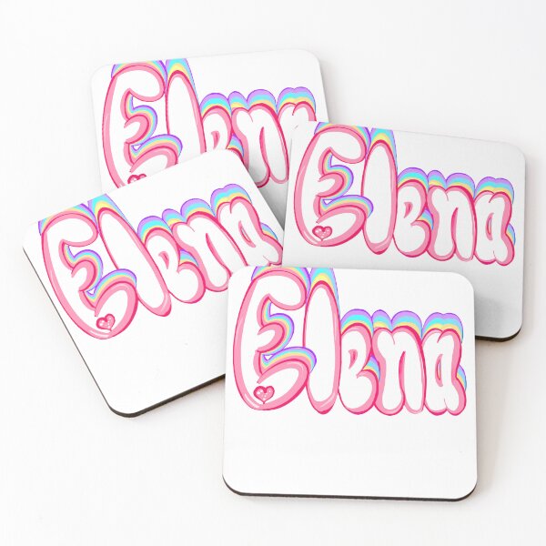Item preview, Top 10 best personalised gifts Customised,personalized Elena popular girls first name in white with pastel rainbow. Personalized personalised customised name Elena designed and sold by Artonmytee.