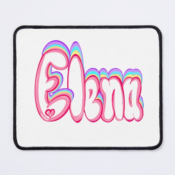 Item preview, Top 10 best personalised gifts Customised,personalized Elena popular girls first name in white with pastel rainbow. Personalized personalised customised name Elena designed and sold by Artonmytee.