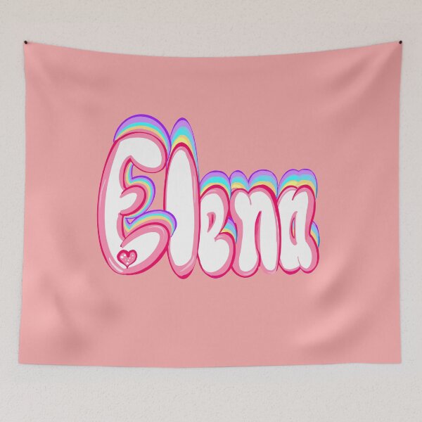 Item preview, Top 10 best personalised gifts Customised,personalized Elena popular girls first name in white with pastel rainbow. Personalized personalised customised name Elena designed and sold by Artonmytee.
