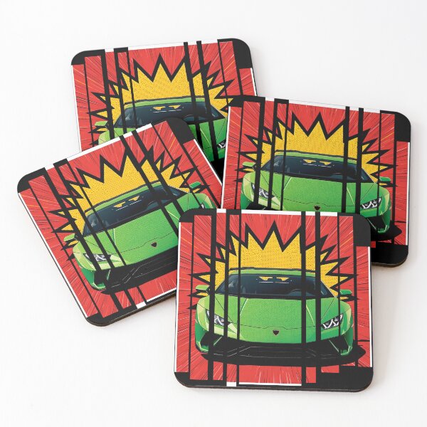 Item preview, Lamborghin Huracá EVO, 60s comic energy Born to Roar 10 designed and sold by Neon G.