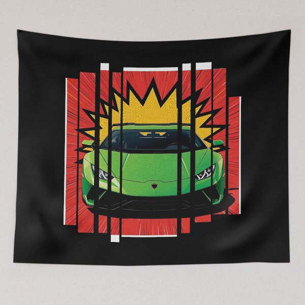 Item preview, Lamborghin Huracá EVO, 60s comic energy Born to Roar 10 designed and sold by Neon G.
