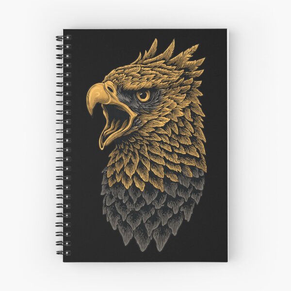 Item preview, Golden Eagle Head - Fierce Screaming Bird of Prey designed and sold by Trends Best.
