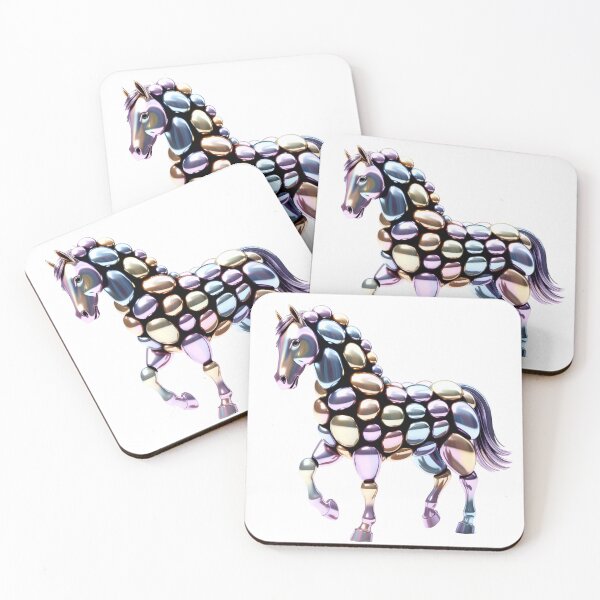 Item preview, Rainbow Pearl Diamond Horse – Luxury Gemstone Animal Art designed and sold by RBToper.