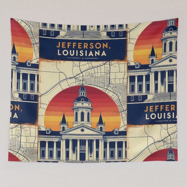 Item preview, Jefferson Louisiana 1950s USA Vintage Travel Tourism designed and sold by TravelersGems.