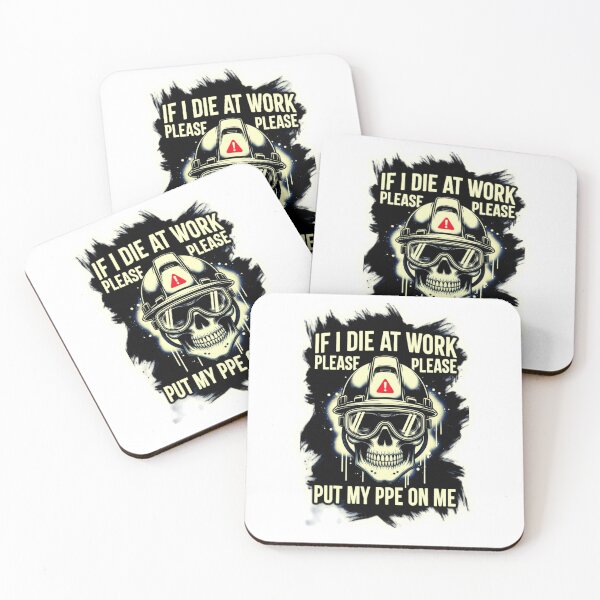 Item preview, Industrial Sarcasm. Safety Skull. PPE After Death. Sarcastic Graphic. designed and sold by Creative-Sanc.
