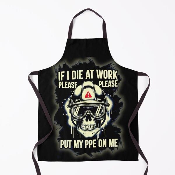 Item preview, Industrial Sarcasm. Safety Skull. PPE After Death. Sarcastic Graphic. designed and sold by Creative-Sanc.