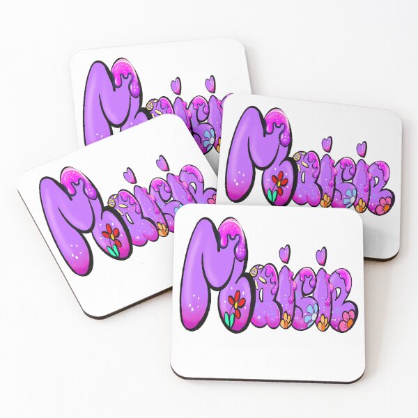 Artikelvorschau, Maisie, beliebter Vorname für Mädchen in Lila mit Blumen. Personalisierter, personalisierter Name Maisie entworfen und verkauft von Artonmytee.