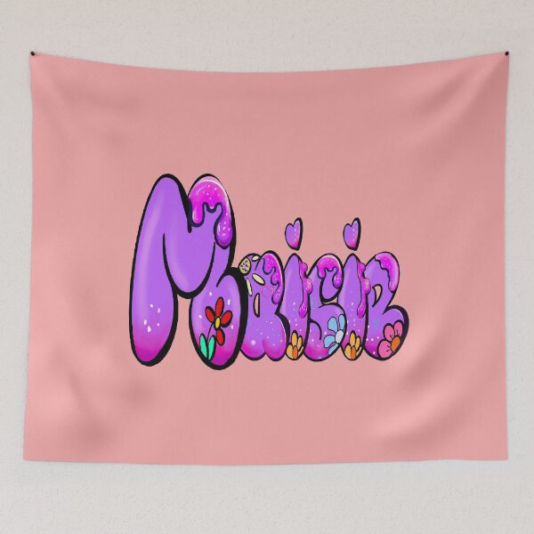 Item preview, Maisie popular girls first name in Purple with flowers. Personalized personalised customized name Maisie designed and sold by Artonmytee.
