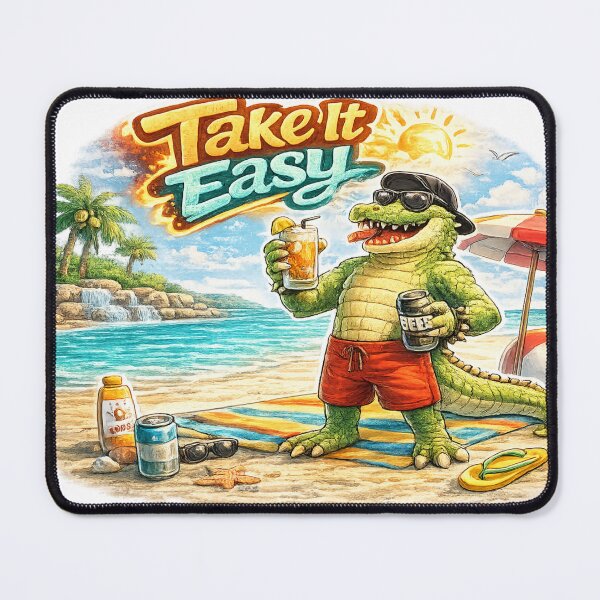 Item preview, “Take It Easy” Crocodile designed and sold by gabeszshop.