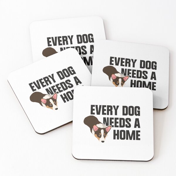 Item preview, Every Dog Needs a Home – Meaningful Corgi Illustration designed and sold by svitlaarty.