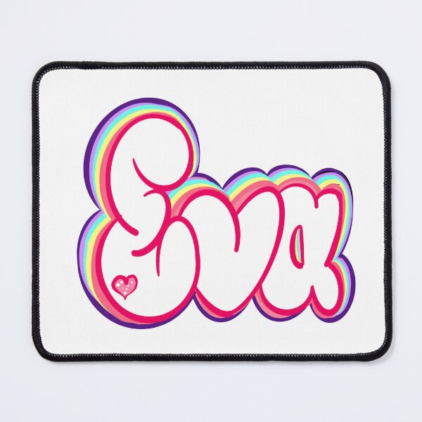 Item preview, Eva popular girls first name in white. Personalized personalised customised name Eva designed and sold by Artonmytee.