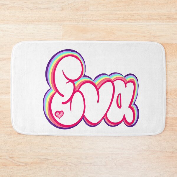 Item preview, Eva popular girls first name in white. Personalized personalised customised name Eva designed and sold by Artonmytee.
