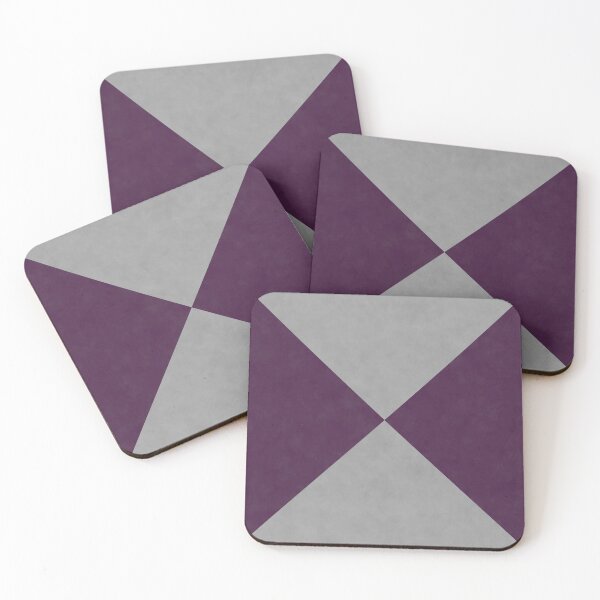 Item preview, Deep Plum and Concrete Grey Geometric Cross designed and sold by pluielegere.