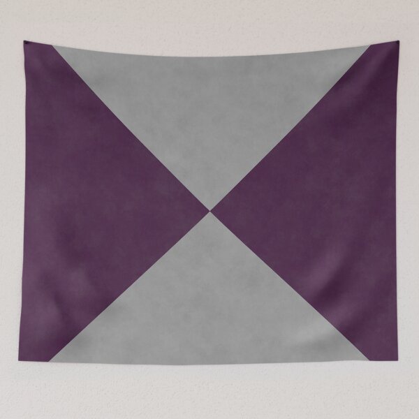 Item preview, Deep Plum and Concrete Grey Geometric Cross designed and sold by pluielegere.