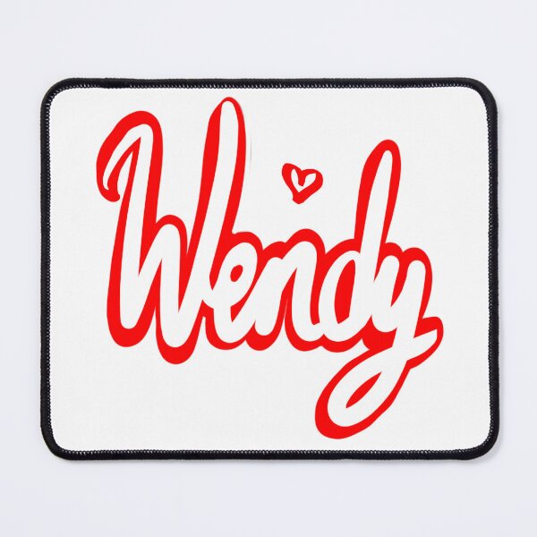 Item preview, Wendy Valentine’s Day popular girls first name in white with red heart. Personalized personalised customised name Wendy designed and sold by Artonmytee.