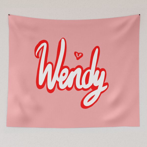 Item preview, Wendy Valentine’s Day popular girls first name in white with red heart. Personalized personalised customised name Wendy designed and sold by Artonmytee.