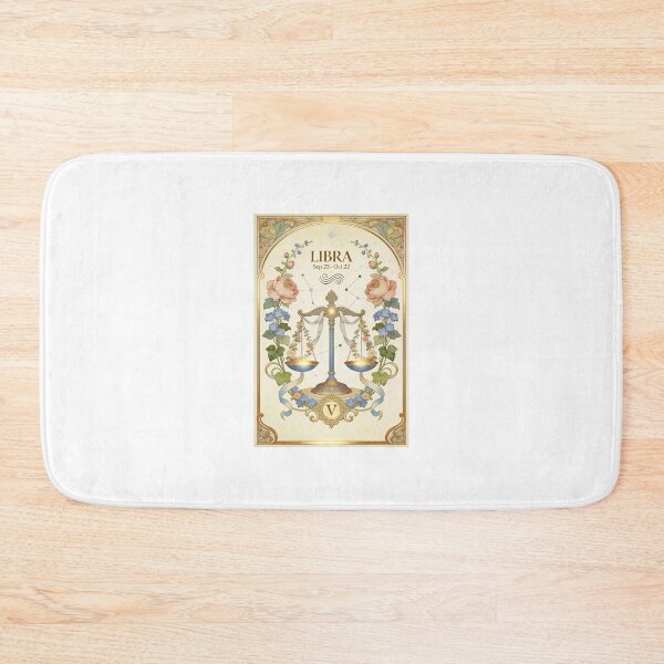 Item preview, Libra Zodiac Art Nouveau Poster designed and sold by apixelwall.