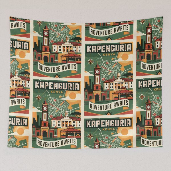 Item preview, Kapenguria Kenya Retro Vintage Travel Souvenir designed and sold by TravelersGems.