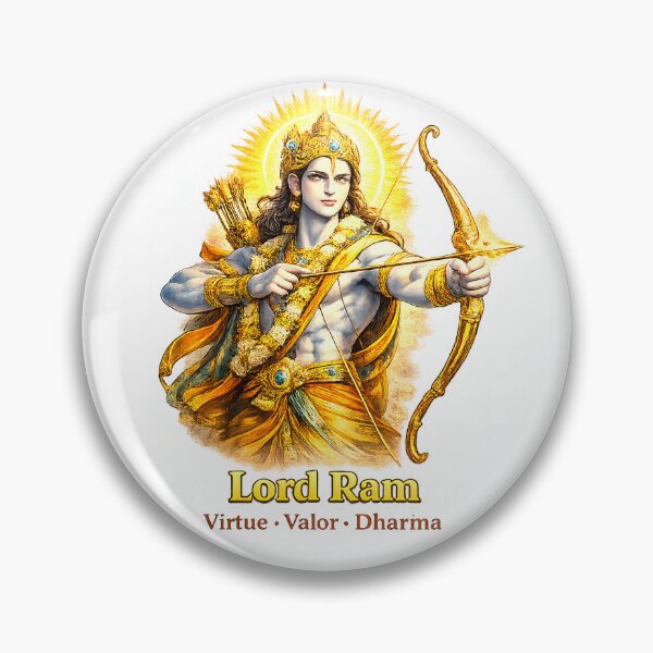 Item preview, Lord Ram – Virtue Valor Dharma designed and sold by SolarBloom.
