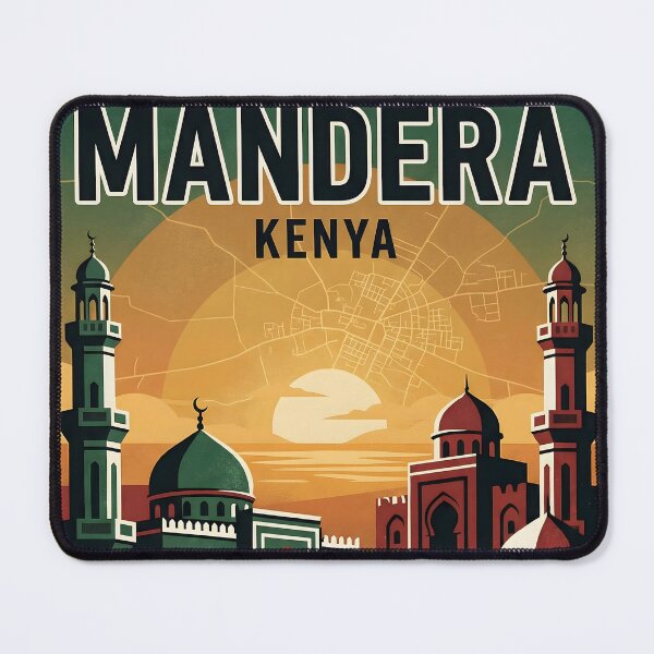 Item preview, Mandera Kenya Retro Vintage Travel Souvenir designed and sold by TravelersGems.