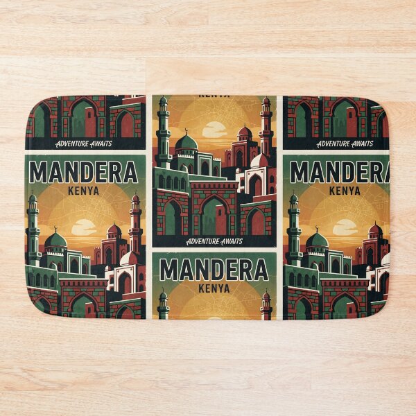 Item preview, Mandera Kenya Retro Vintage Travel Souvenir designed and sold by TravelersGems.