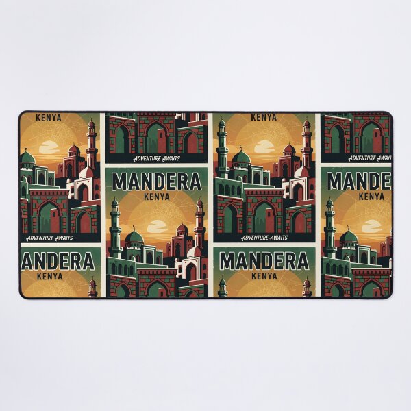 Item preview, Mandera Kenya Retro Vintage Travel Souvenir designed and sold by TravelersGems.
