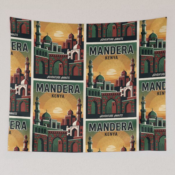 Item preview, Mandera Kenya Retro Vintage Travel Souvenir designed and sold by TravelersGems.