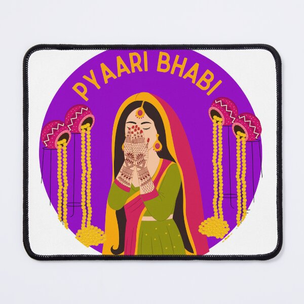 Item preview, Pyaari Bhabi – Desi Wedding Illustration | Mehndi Bride Art Print Inspired by South Asian Shaadi Culture designed and sold by Sketchbook Studio by Aqsaa.