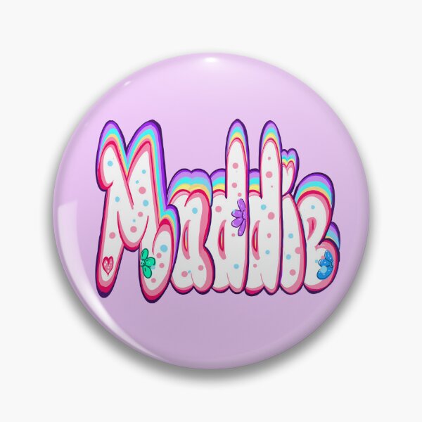 Item preview, Maddie popular girls first name in white with pastel. Personalized personalised customised name Maddie designed and sold by Artonmytee.