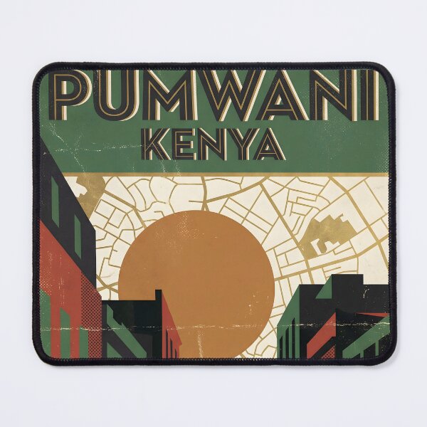 Item preview, Pumwani Kenya Retro Vintage Travel Souvenir designed and sold by TravelersGems.