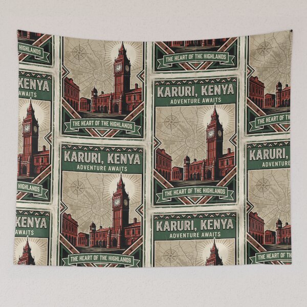 Item preview, Karuri Kenya Retro Vintage Travel Souvenir designed and sold by TravelersGems.