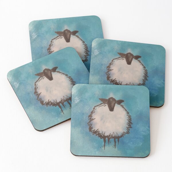 Item preview, Hand-painted white cloud sheep designed and sold by Melissa Sadie Wright.