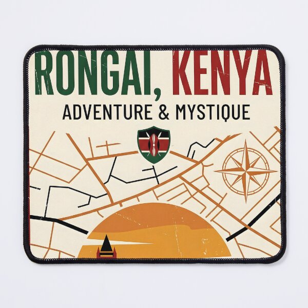 Item preview, Rongai Kenya Retro Vintage Travel Souvenir designed and sold by TravelersGems.