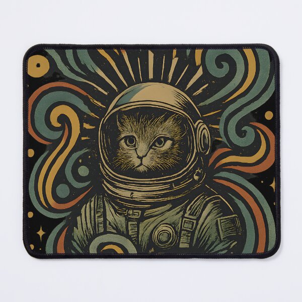 Item preview, Cat astronaut. Space Feline. Retro. designed and sold by Shoot-The-Moon.