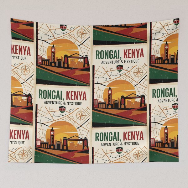 Item preview, Rongai Kenya Retro Vintage Travel Souvenir designed and sold by TravelersGems.