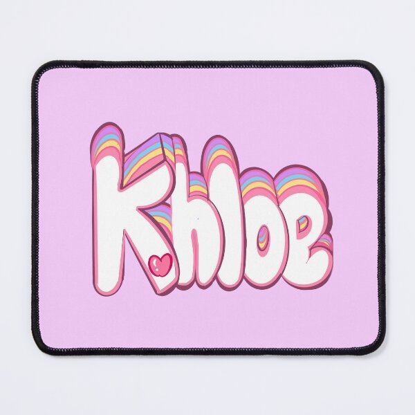 Item preview, Khloe popular girls women firstname personalized white pastel heart custom first name gifts for Khloe designed and sold by Artonmytee.