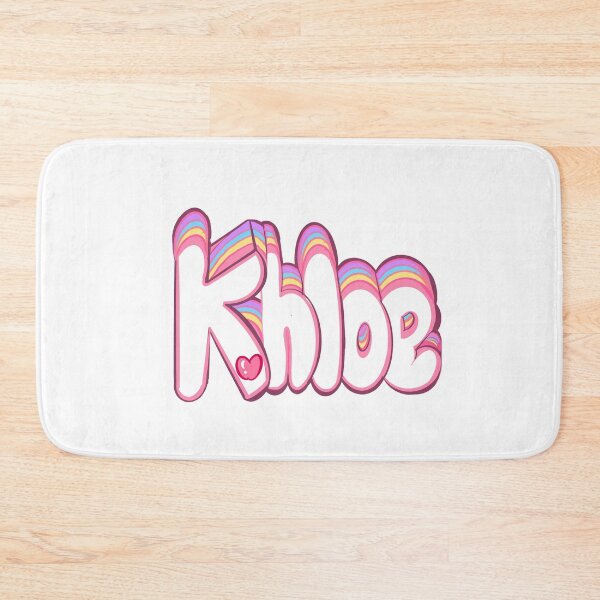 Item preview, Khloe popular girls women firstname personalized white pastel heart custom first name gifts for Khloe designed and sold by Artonmytee.