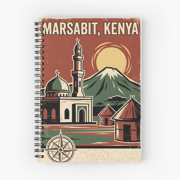 Item preview, Marsabit Kenya Retro Vintage Travel Souvenir designed and sold by TravelersGems.