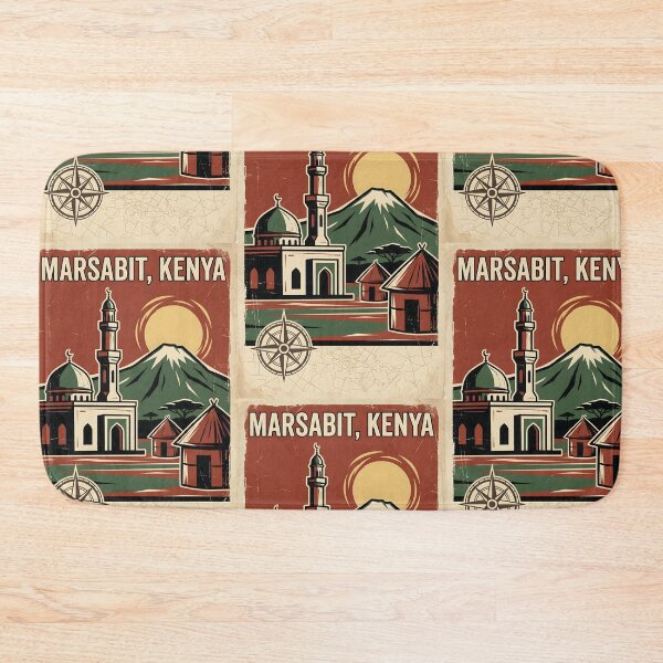 Item preview, Marsabit Kenya Retro Vintage Travel Souvenir designed and sold by TravelersGems.