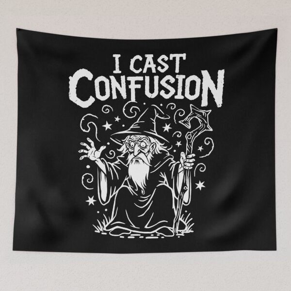 Item preview, Wizard Casting Spell Confusion designed and sold by SignumShop.