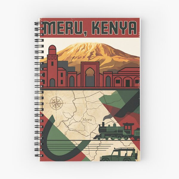 Item preview, Meru Kenya Retro Vintage Travel Souvenir designed and sold by TravelersGems.