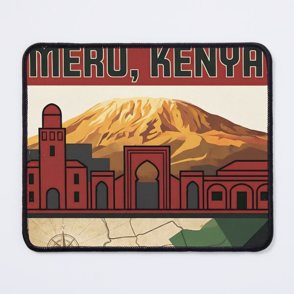 Item preview, Meru Kenya Retro Vintage Travel Souvenir designed and sold by TravelersGems.