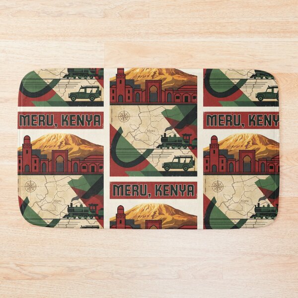 Item preview, Meru Kenya Retro Vintage Travel Souvenir designed and sold by TravelersGems.