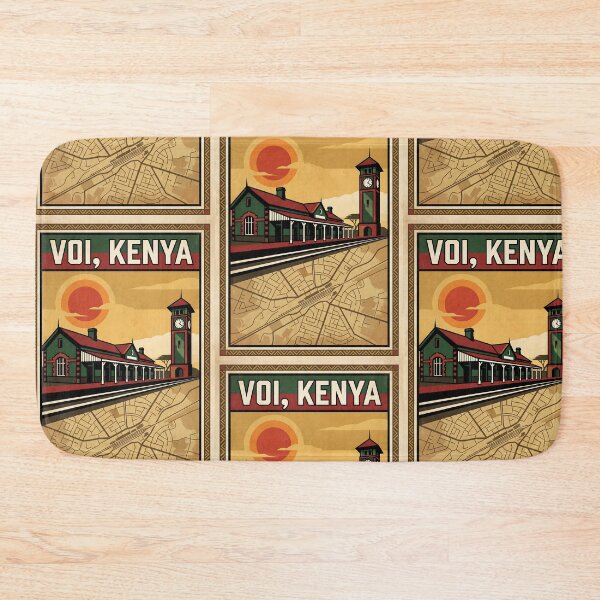 Item preview, Voi Kenya Retro Vintage Travel Souvenir designed and sold by TravelersGems.