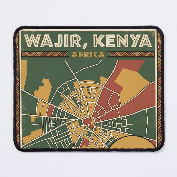 Item preview, Wajir Kenya Retro Vintage Travel Souvenir designed and sold by TravelersGems.