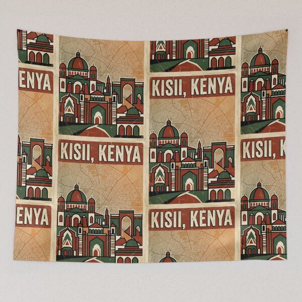 Item preview, Kisii Kenya Retro Vintage Travel Souvenir designed and sold by TravelersGems.