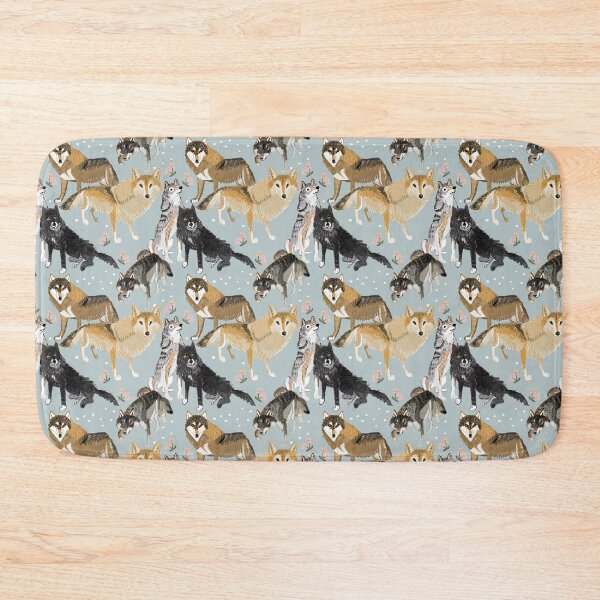 Item preview, Winter Wolf pattern in ice color designed and sold by belettelepink.