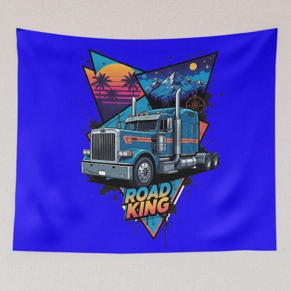 Item preview, Road King - Retro Mountain Trucker Aesthetic designed and sold by BounoWorld.