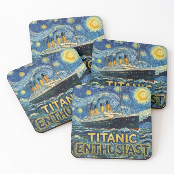Item preview, Titanic Enthusiast - Van Gogh Starry Night Styled Maritime Art designed and sold by NewRedLady.
