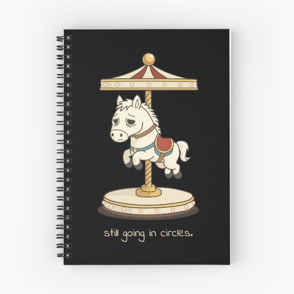 Item preview, Still Going In Circles | Relatable Tired Carousel Horse designed and sold by dailycassim.